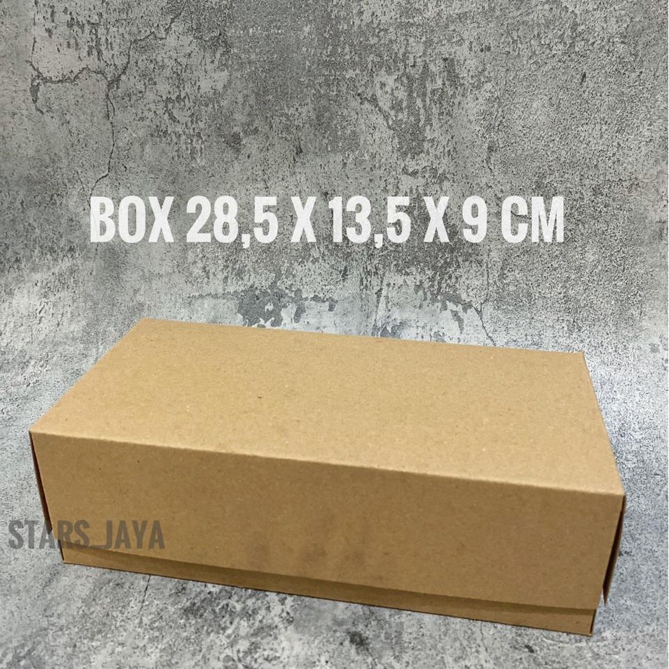 

Box Bolu Kraft 28,5 x 13,5 x 9 cm , Dus Bolu Besar
