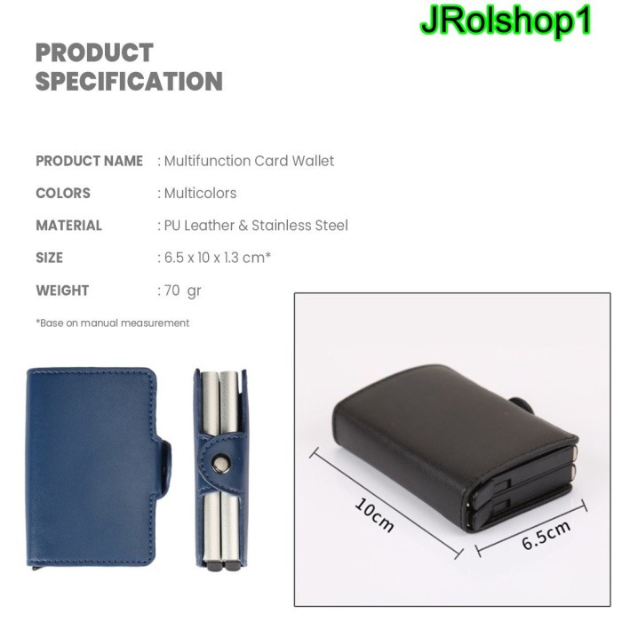 

Jualan Dompet Kartu Kredit / Atm Smart Wallet Credit Card Double Box Unisex Hot Sale