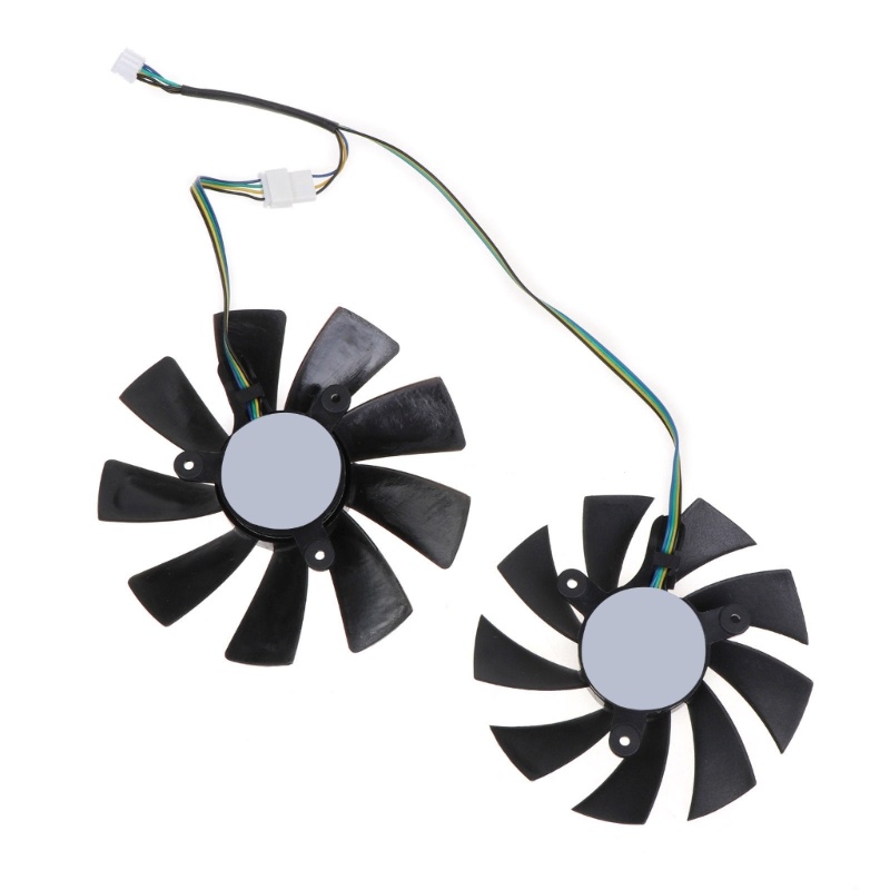 Bt 2PCS Kartu Grafis Pendingin VGA Fan 4Pin 12V 0.45A Untuk ZZOTAC Gtx10601070 Ti