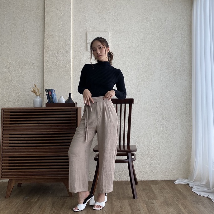 Basic Turtleneck Knit / Turtleneck Lengan Panjang Wanita