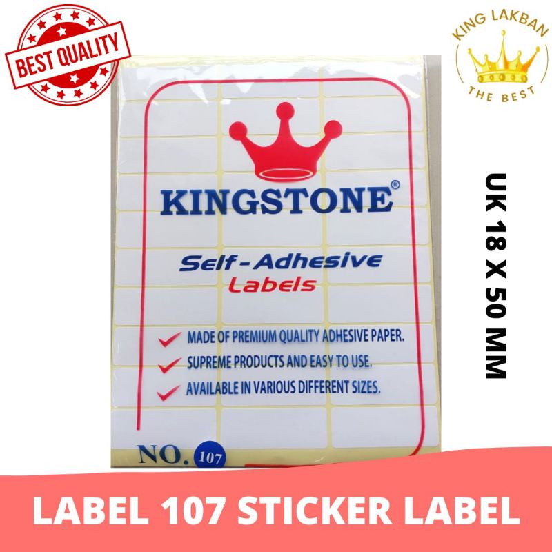 Label 107 Sticker Label Kertas Sticker Undangan Putih Polos Termurah