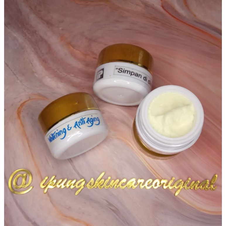 [ORIGINAL] Whitening & Anti Aging (Cream malam gold) IP/IPUNG Skincare Original