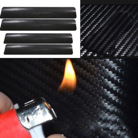 STIKER FIBER Stiker Carbon Fiber Door Sill Pelindung Anti Gores Pijakan Seal Mobil Aksesoris Mobil