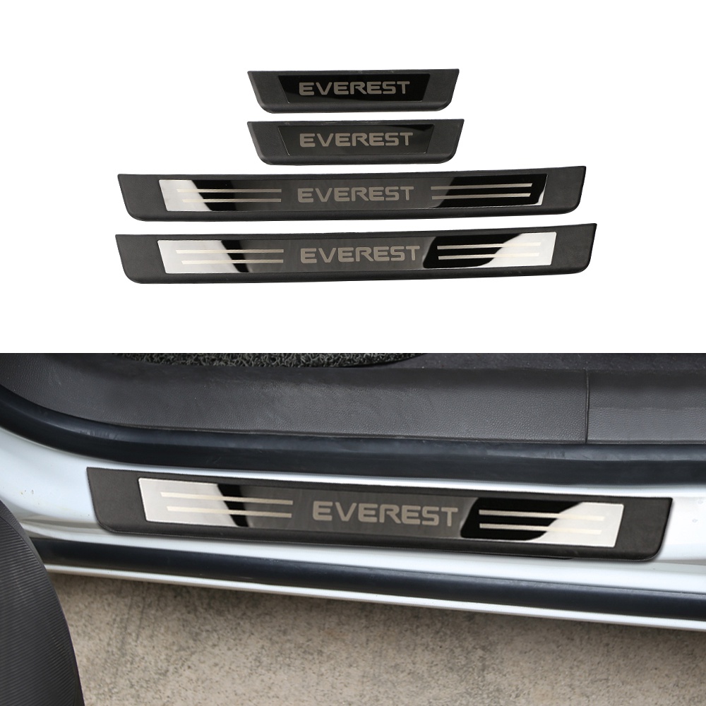 4pcs Stiker Plat Pedal Pintu Mobil Untuk Ford Everest 2016-2022