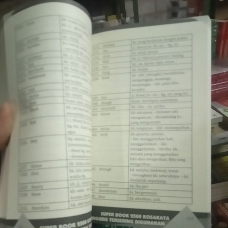 BUKU BAHASA INGGRIS SUPER BOOK 2500 KOSA KATA TERSERING DI GUNAKAN-4