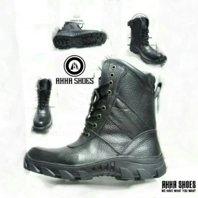 SEPATU PDL HANDYMAN KULIT SAFETY RESLETING BOOTS TNI POLRI SECURITY BRIMOB ABRI HANSIP SATPAM DLL