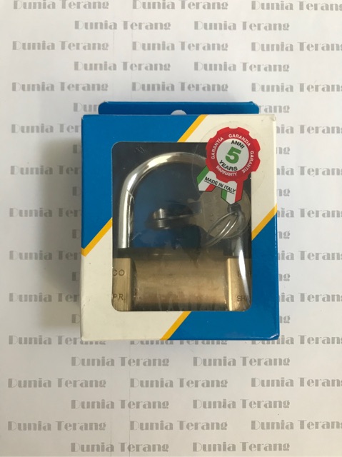 Gembok VIRO Balok 70mm Asli 104 / Kunci Gantung Bulat Kuningan 70 mm / Brass Rectangle Padlock Italy