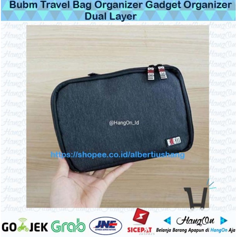Bubm Travel Bag Organizer Gadget Organizer Dual Layer