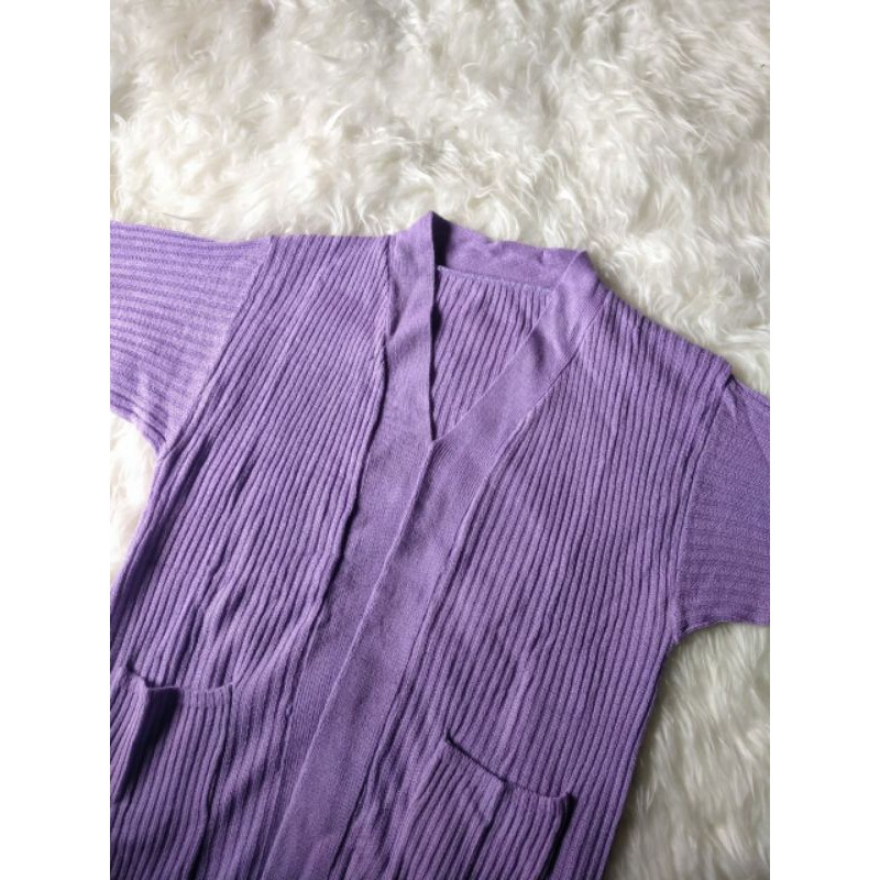 Long Cardigan Belle Part 2 LILAC | Cardigan Vega Rajut