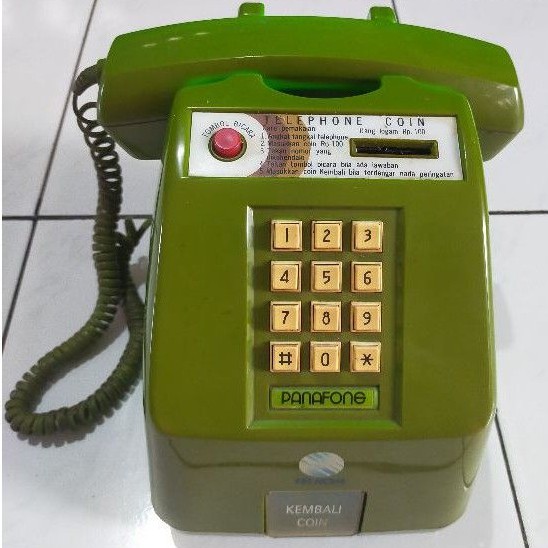 telepon koin jadul vintage antik unik