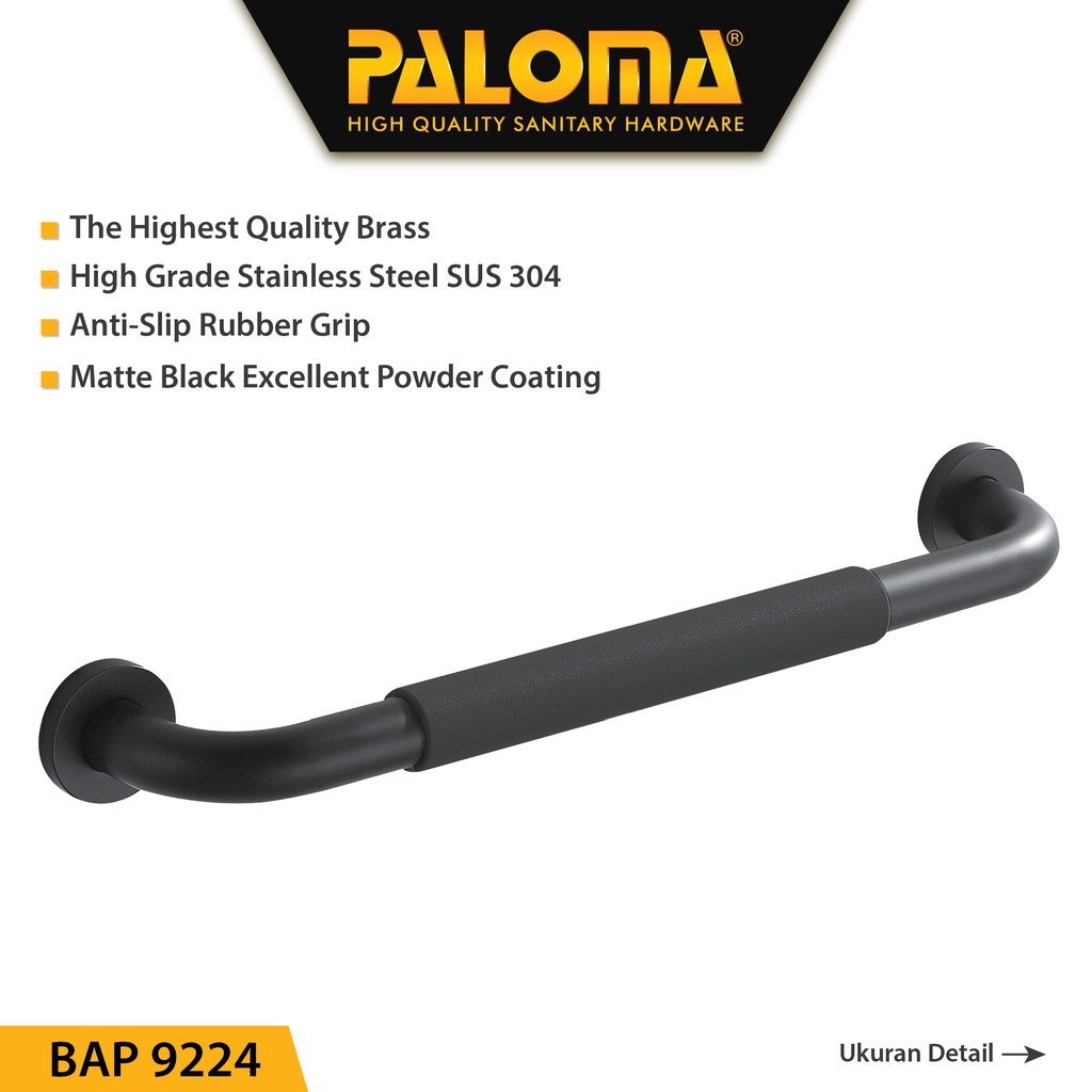 PALOMA BAP 9224 Pegangan Kamar Mandi Handle Bathtub Tub Toilet 40CM