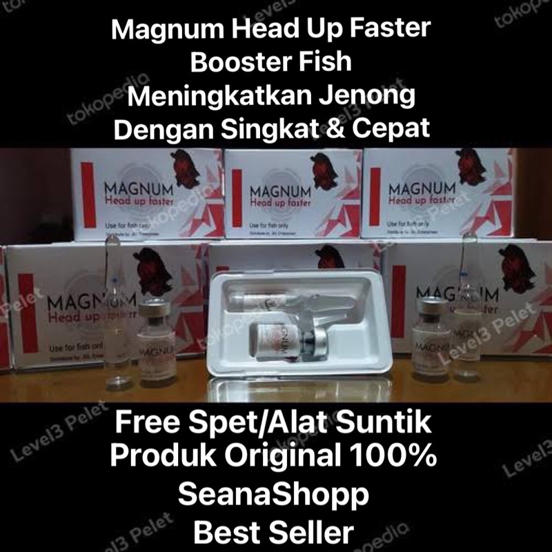 Jual MAGNUM HEAD UP FASTER HORMON IKAN 2ML Shopee Indonesia