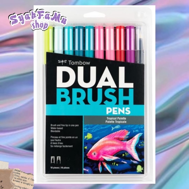 

Tombow Dual Brush Pen Set 10 - Tropical Pallete