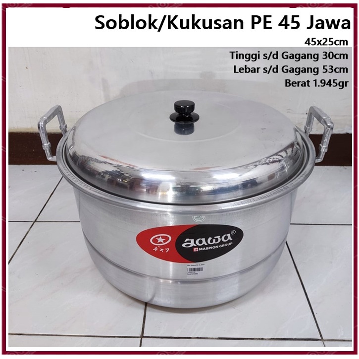 Panci Soblok/Kukusan/Steamer Jawa PE 45 Maspion