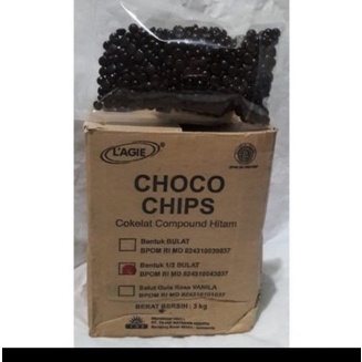 

lagie choco chip repack 1kg (1/2bulat)