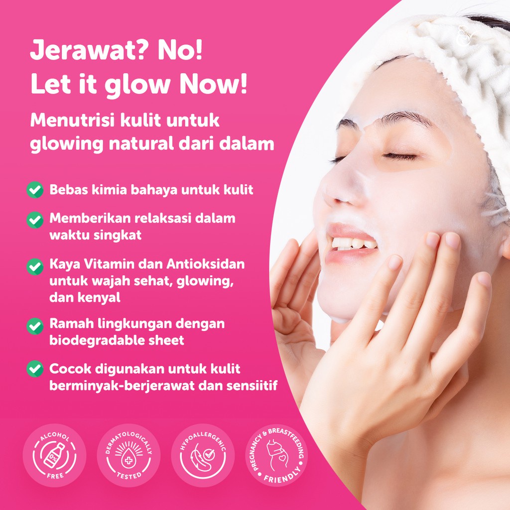 Mama's Choice Sheet Mask Soothing Protective / Masker Wajah Isi 3 pcs