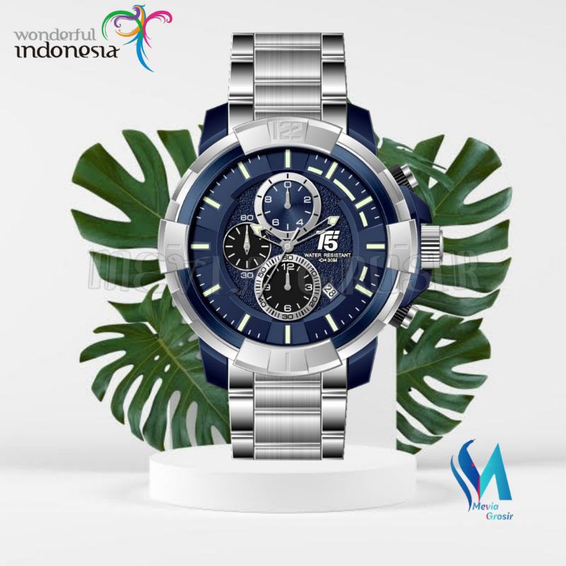 Jam Tangan T5 H3815 3815 H3815G Original  Chronograph Include Box + Paper Tas