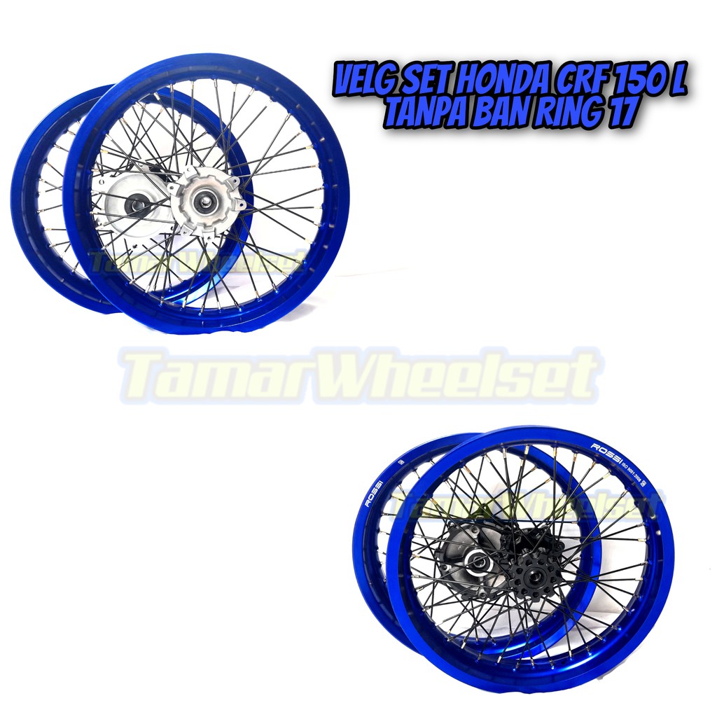 VELG SET CRF SUPERMOTO TANPA BAN RING 17 UKUR 250/300