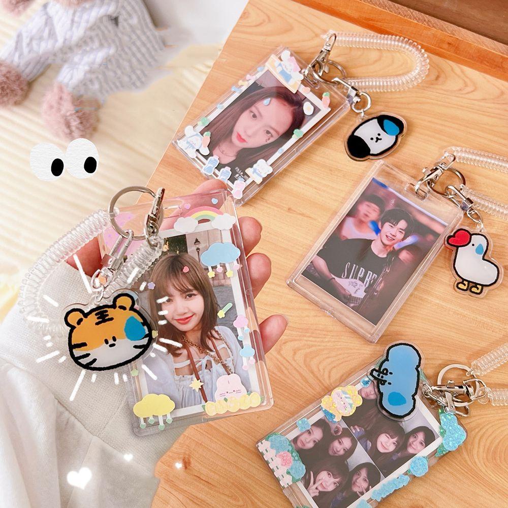 Populer Kpop Photocard Holder Acrylic Portable Anti Air Transparan Bening Lengan Photocard