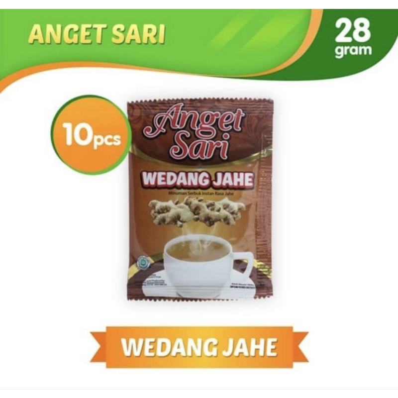 

Anget Sari Wedang Jahe 1 Renceng isi 10 Sachet