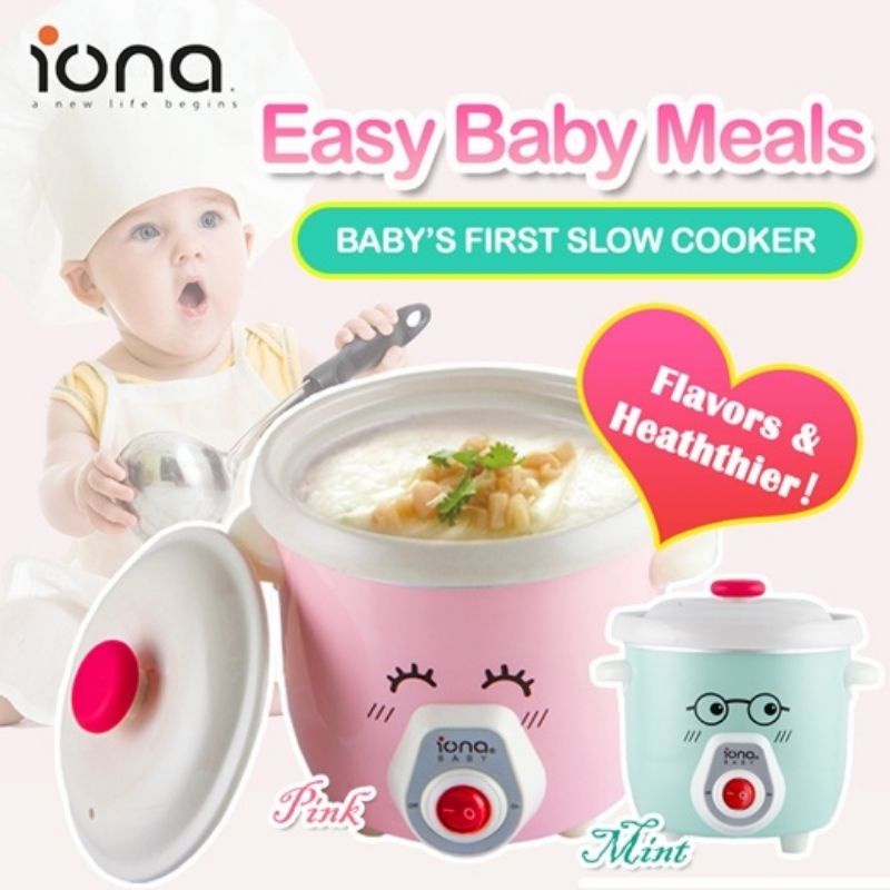 [BABY SAFE FOOD MAKER / AMAN UNTUK BAYI ] IONA SLOW COOKER SC07 0.7L