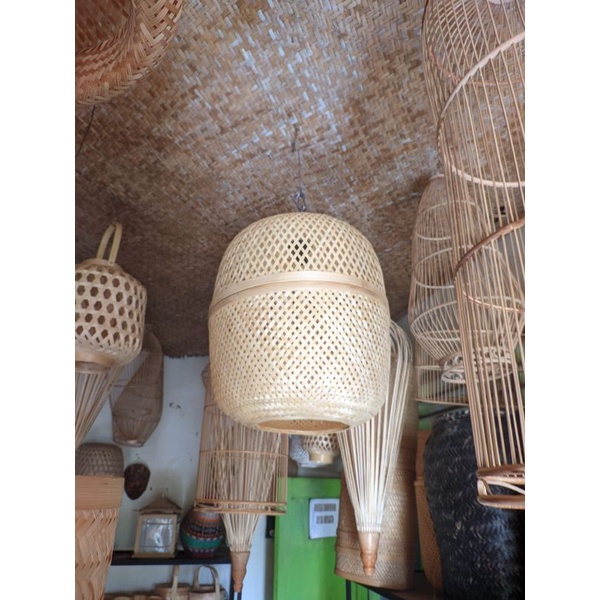 Lampu Gantung Bambu
