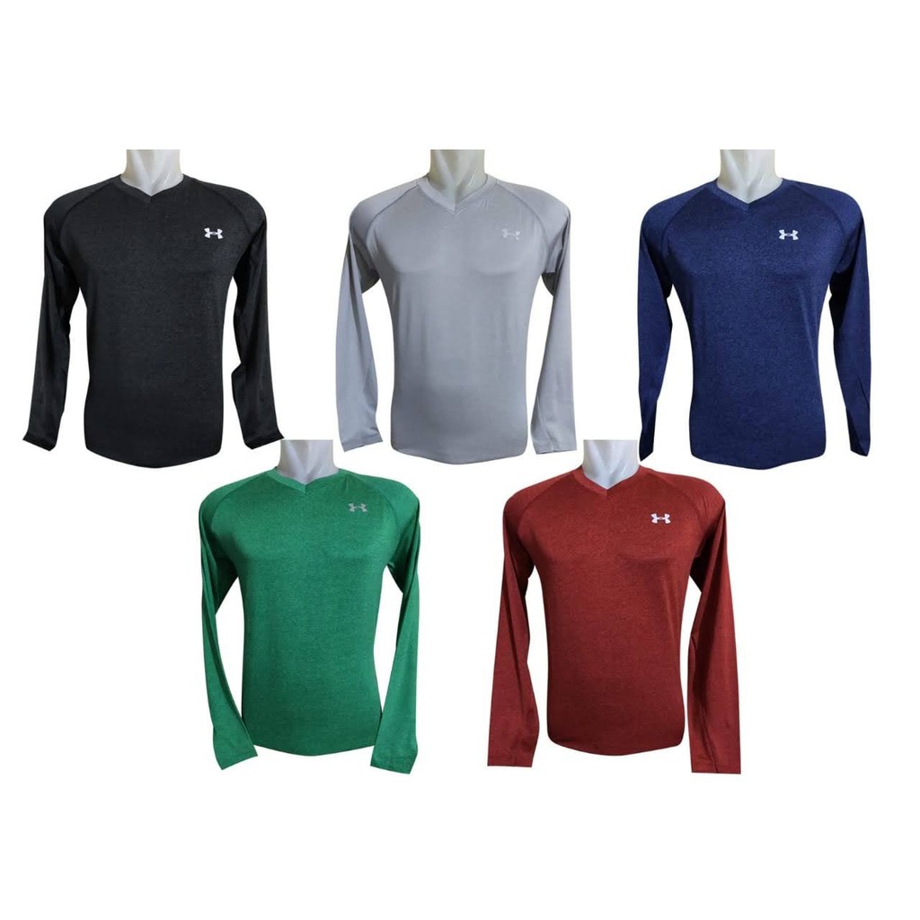Baju kaos atasan training olahraga gym running biking  sport senam pria Lengan panjang Misty cowok