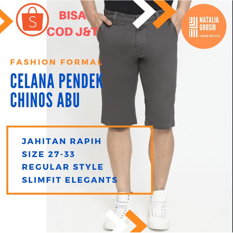 PROMO HARI INICelana Chino Pendek Pria Bahan Adem Nyaman Katun Strecth/Melar Buat Musim Dingin