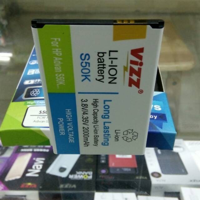 Vizz Double Power Battery Batre Baterai Vizz Advan S50K - S5E 4G