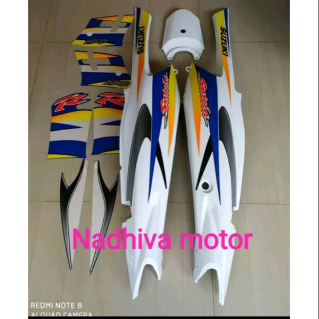 Cover body satria hiu malaysia putih