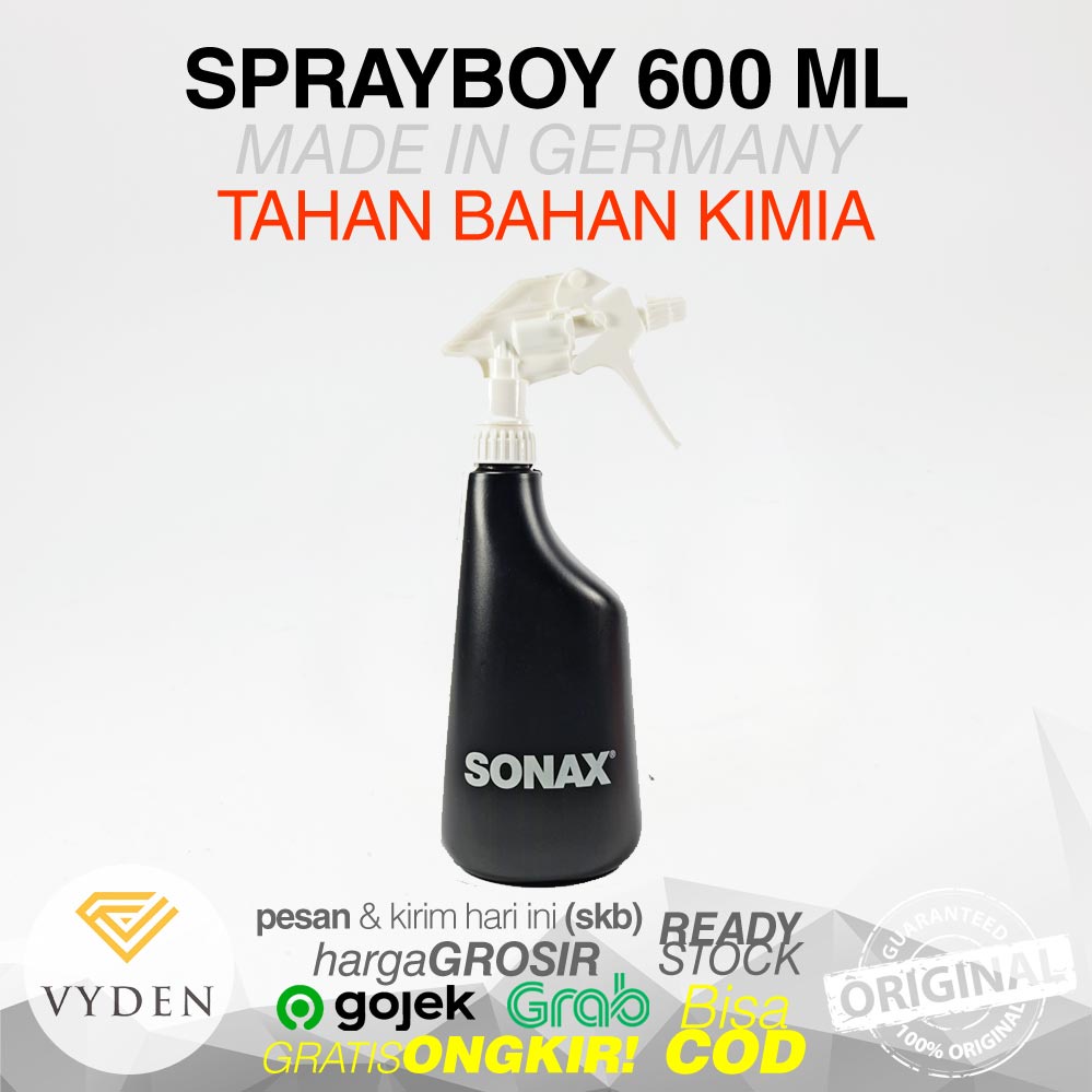 SONAX Sprayboy 600ml Germany Botol Spray Stream Semprotan Tahan Kimia Poles Mobil MURAH