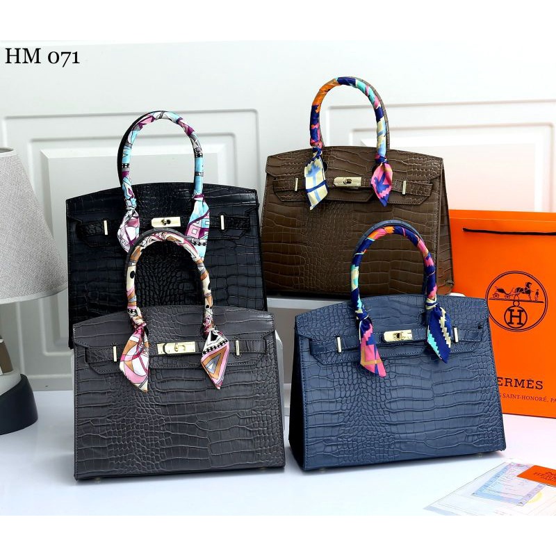 Alco - Tas Model Terlaris Wanita Croco 30cm Bag Fashion Import 071