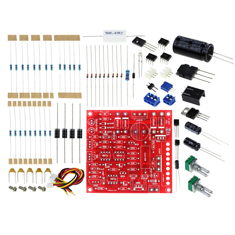 0-30V 2mA-3A Continuously Adjust DC Regulated Power Supply Board DIY Kit