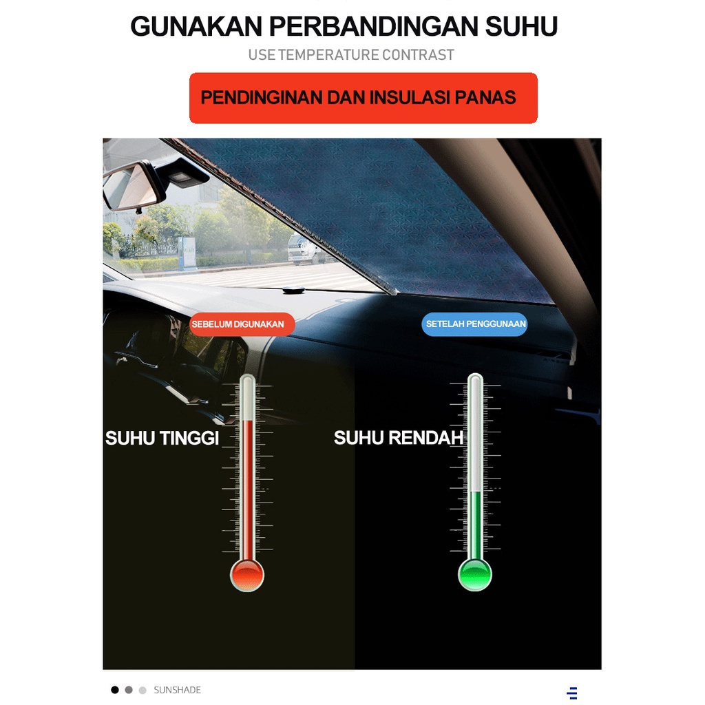 Sun Shield Sunshield Telescopic Mobil Sunshade Kerai lipat automatis/kerai mobil