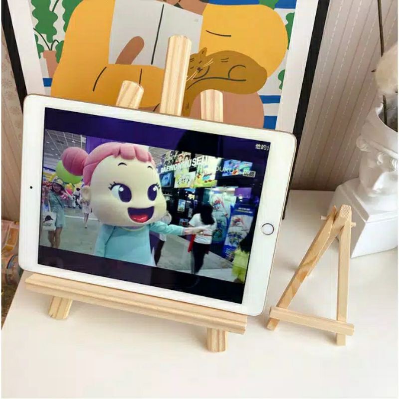 Alat Lukis Easel Tripot Penyangga Hp Kayu Stand Easel kanvas cat lukis Desain Elegan