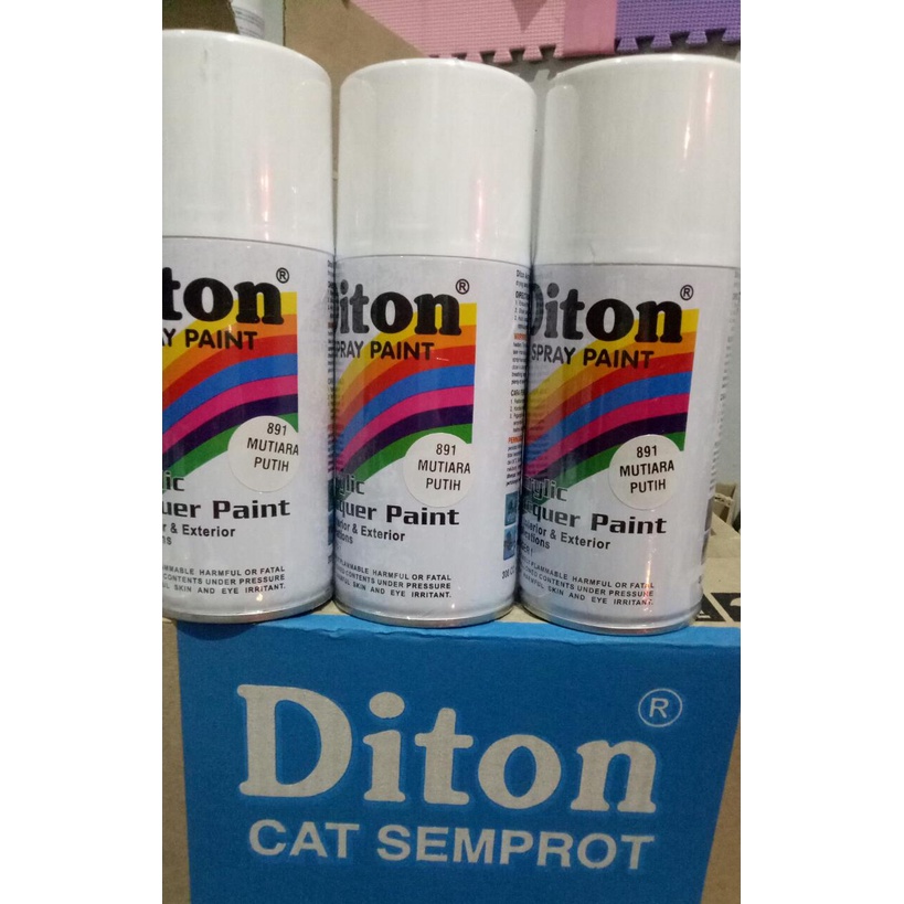 cat semprot Pilok Pylox Diton 300cc warna white putih glosy putih mutiara putih 891300cc