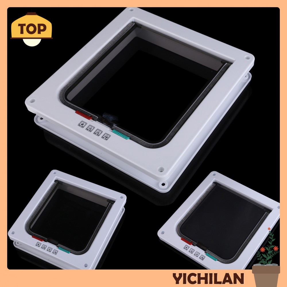 Pintu Aman 4 Arah Bahan Abs Warna Putih Untuk Anjing Kucing