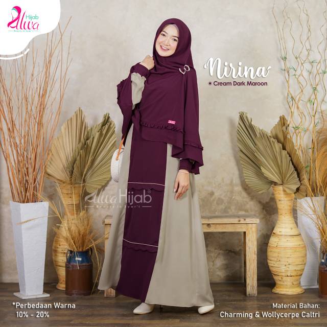 GAMIS NIRINA SET KHIMAR || ALWA HIJAB