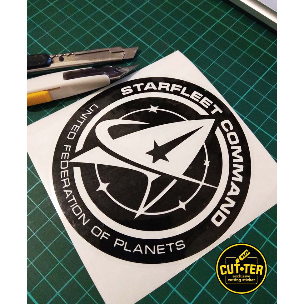 

cutting sticker STARFLEET COMMAND star trek