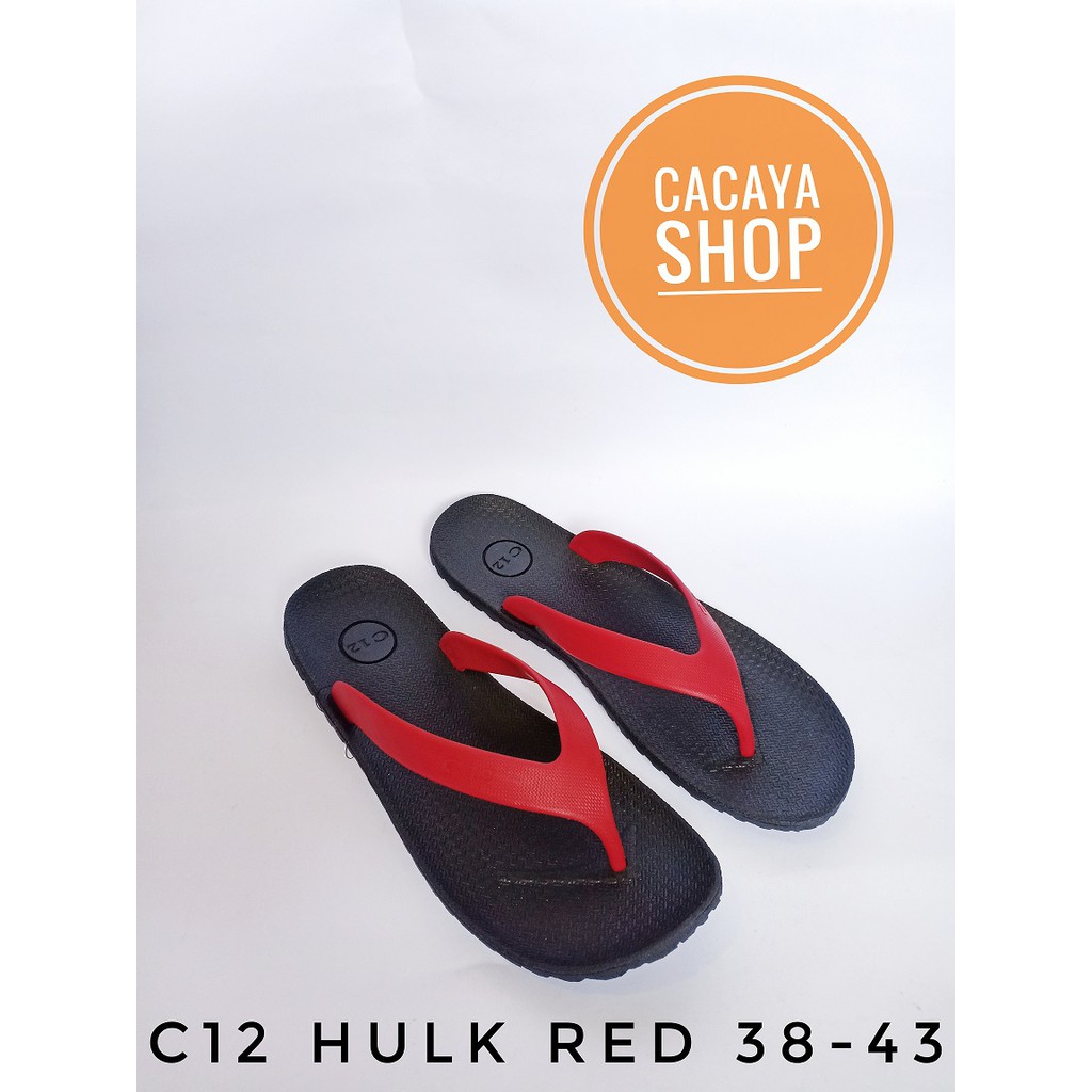 >BEST SELLER< SANDAL JEPIT KARET PRIA C12 HULK