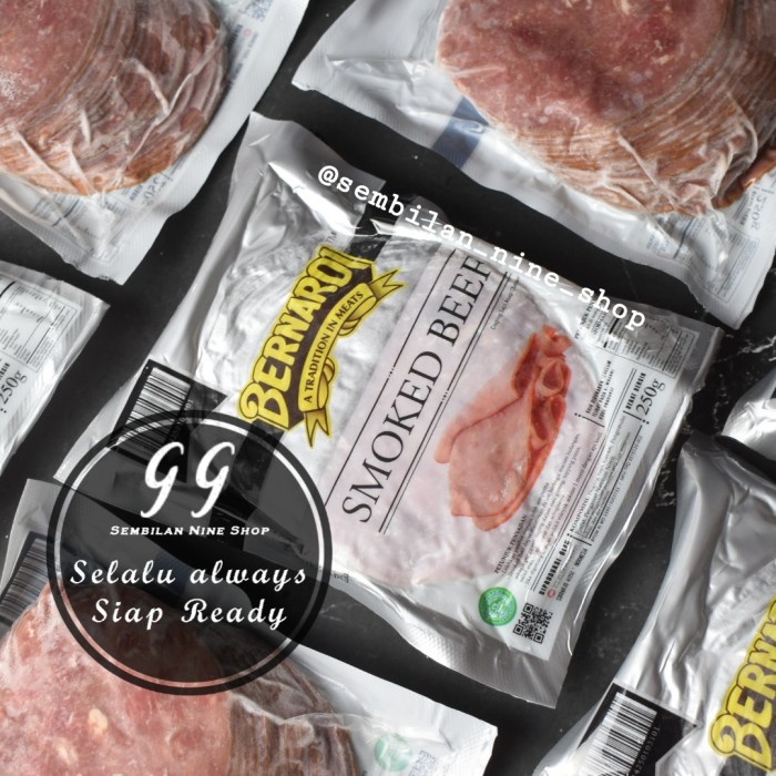 

Daging Asap - Bernardi Smoked Beef Bulat 250 Gram Daging Asap Lembar