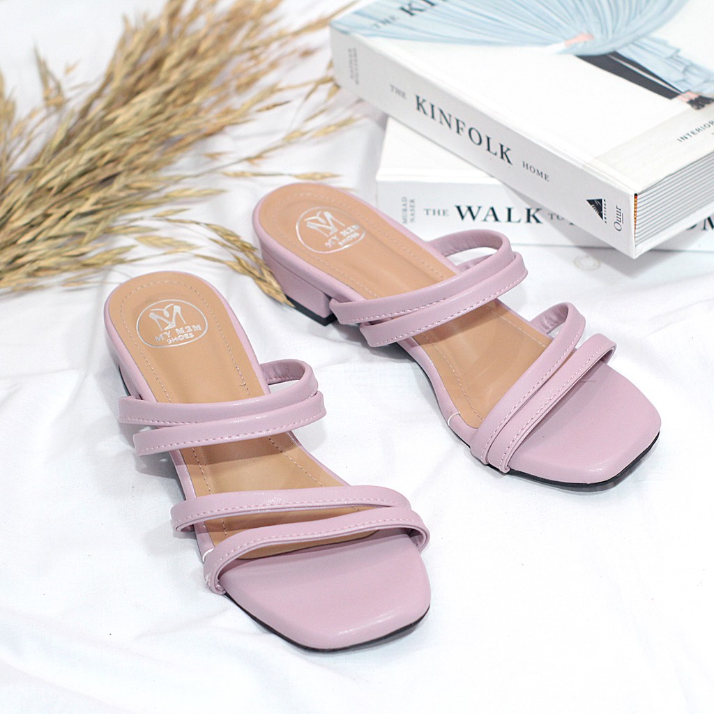 Milicca Sandal Heels Wanita Hak Tahu 3 cm Riyanfo