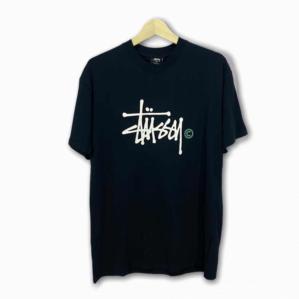 STUSSY BASIC LOGO C TEE BLACK