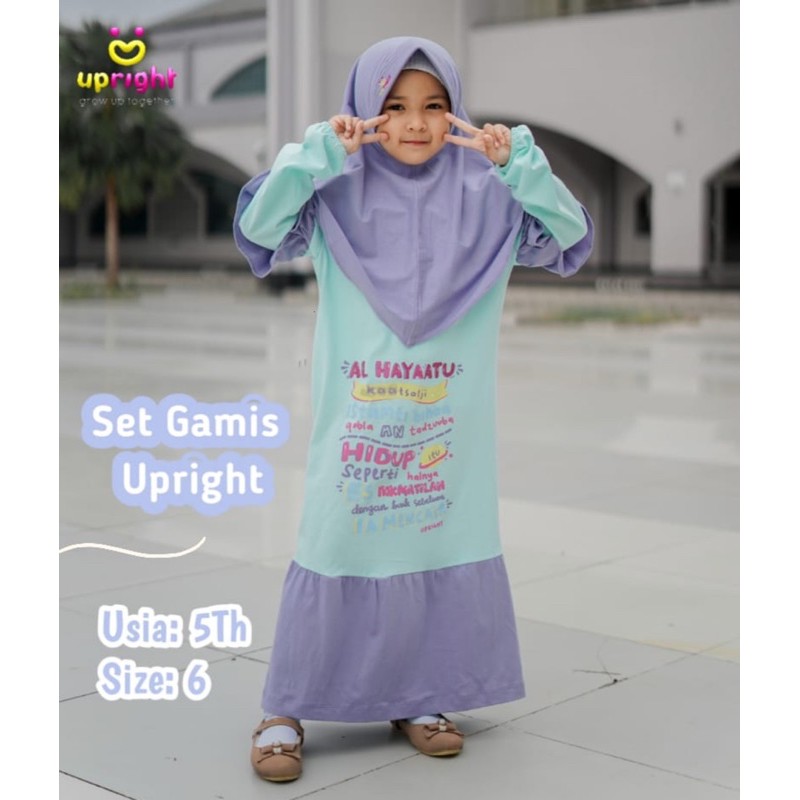 Gamis Anak Set Gamis Hijab Upright