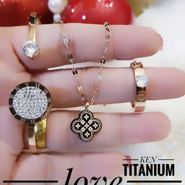 Titanium set perhiasan 2927k