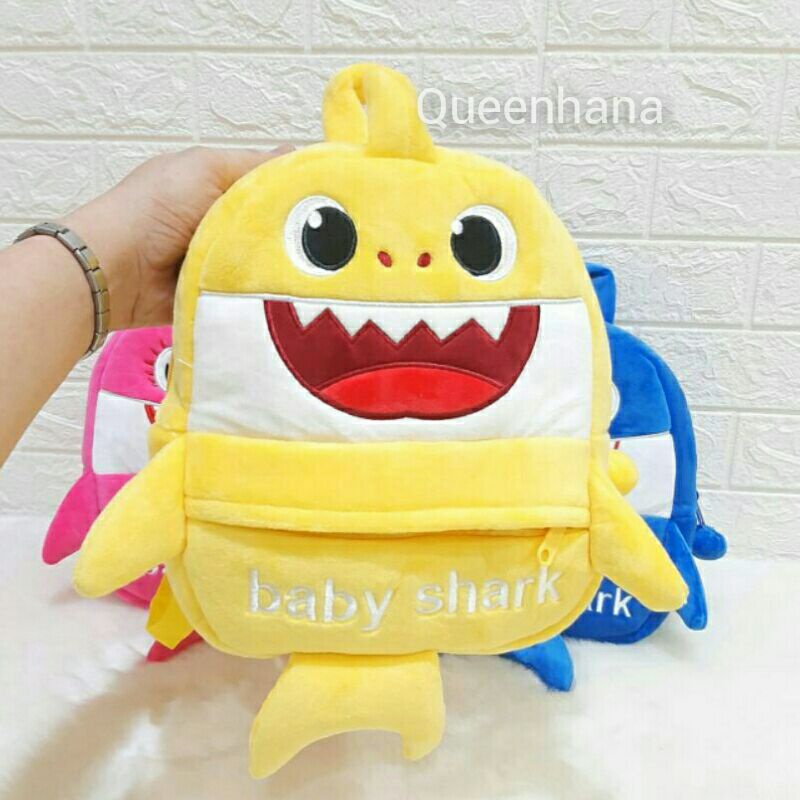 Bagpack Baby Shark Tas Ransel Anak Boneka Full Body Baby Shark