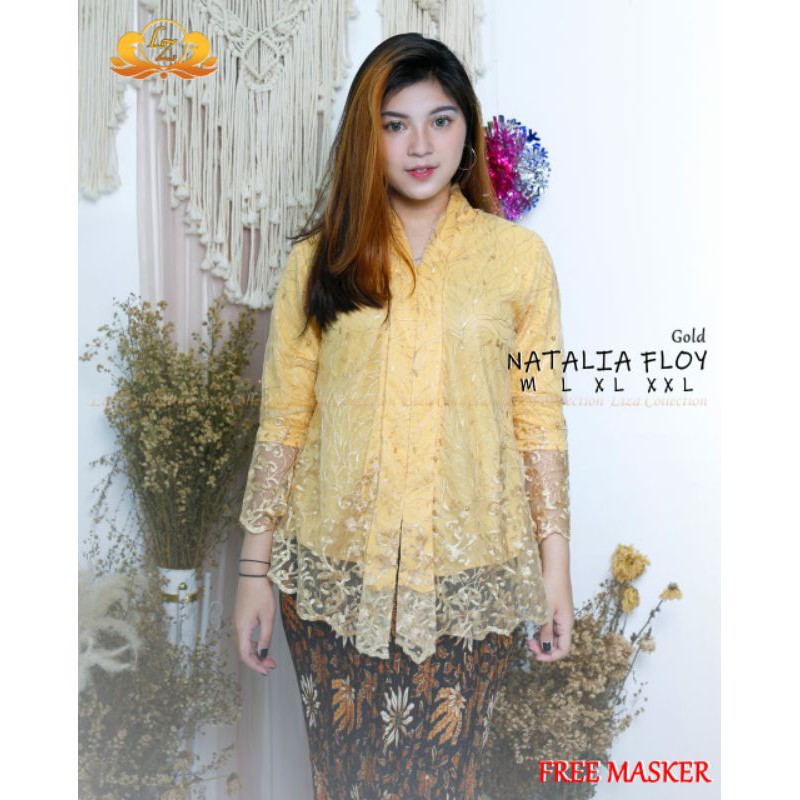 TERBARU!!! SETELAN KEBAYA TULLE NATALIA / KEBAYA FLOY TILLE / KEBAYA TILLE BUSUI