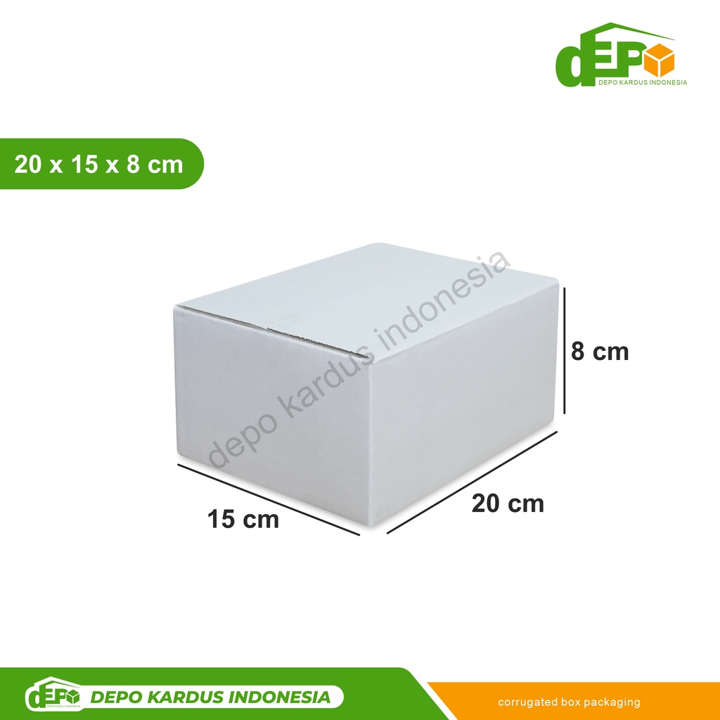 

Box 20x15x8 cm (Mutiara) Karton/Kardus/Paking/kemasan/Normal/BoxNormal/Amdk/BoxAmdk/Hampers/tinggi8