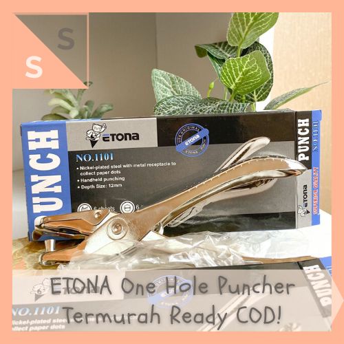 

[simplyshop] ETONA Original 100% Single One Hole Puncher / Pembolong Kertas Satuan Alat Tulis Kantor