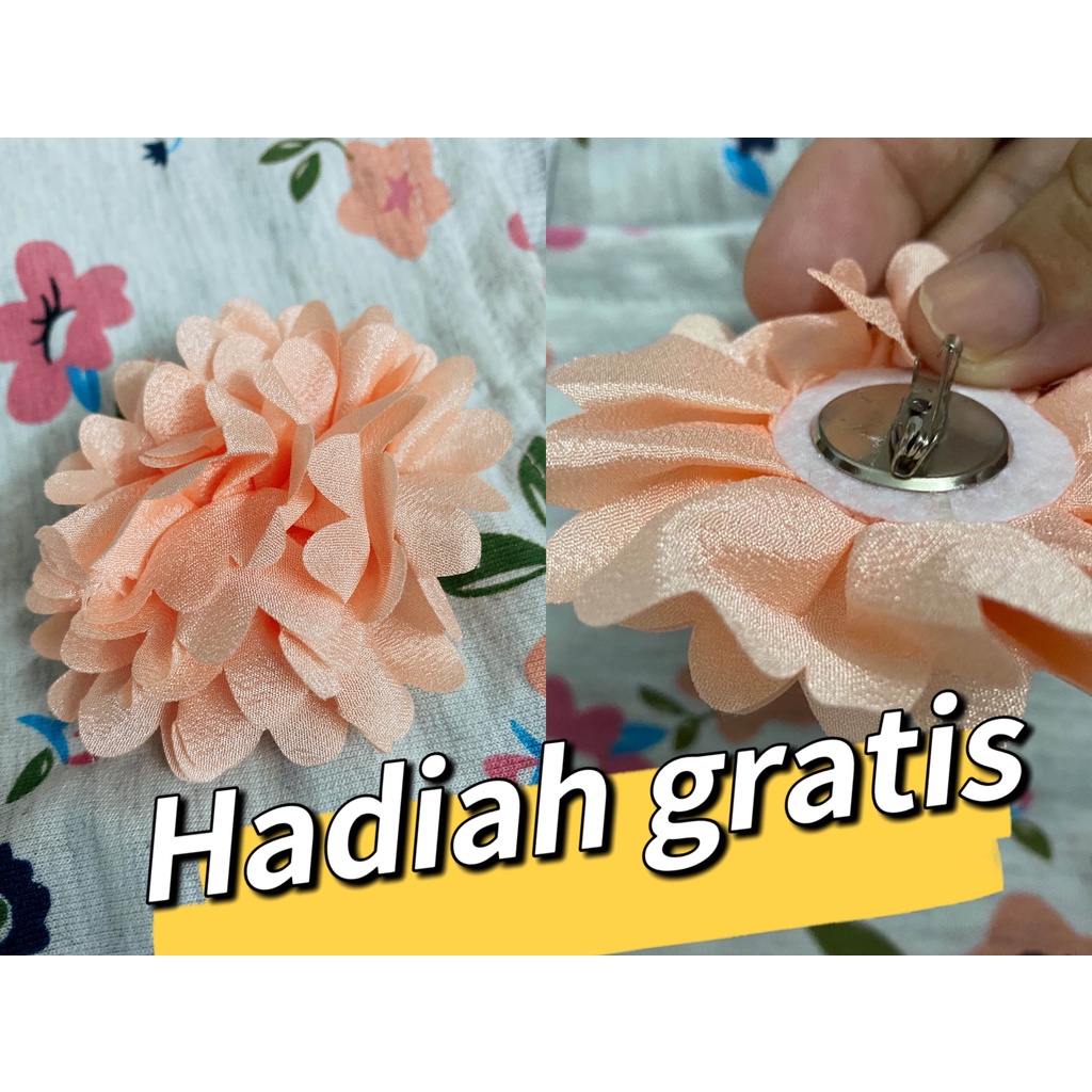 【Hadiah Gratis】Ready Blus Anak Perempuan 1-8 T Lengan Panjang Katun Bunga Mode Pakaian Anak-anak Longgar Kasual